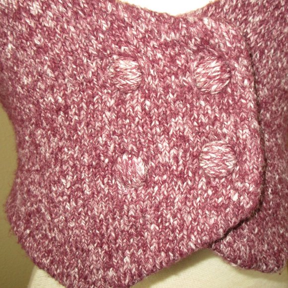 Kersh Fashion Vest Short Waisted Size M Purple - Picture 3 of 6